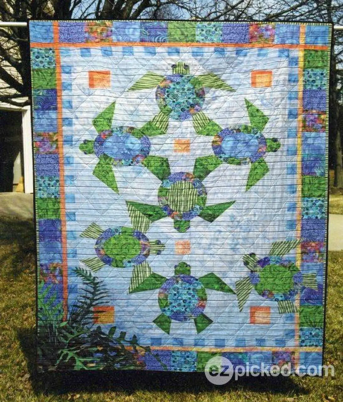 Dancing Turtle Quilt Blanket Ytp0 Quilt and Home Decor