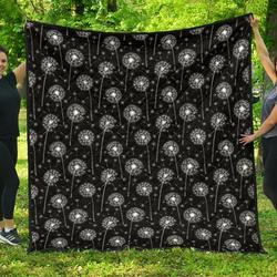 Dandelion Black Cl12100214Mdq Quilt Blanket and Home Decor