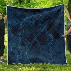 Dark Blue Marble Cl17100229Mdq Quilt Blanket and Home Decor