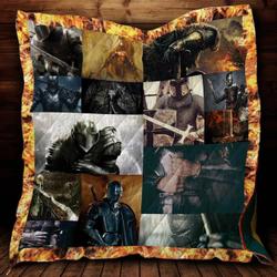 Dark Knight Wearing Steel Armor Cl22100145Mdq Quilt Blanket and Home Decor