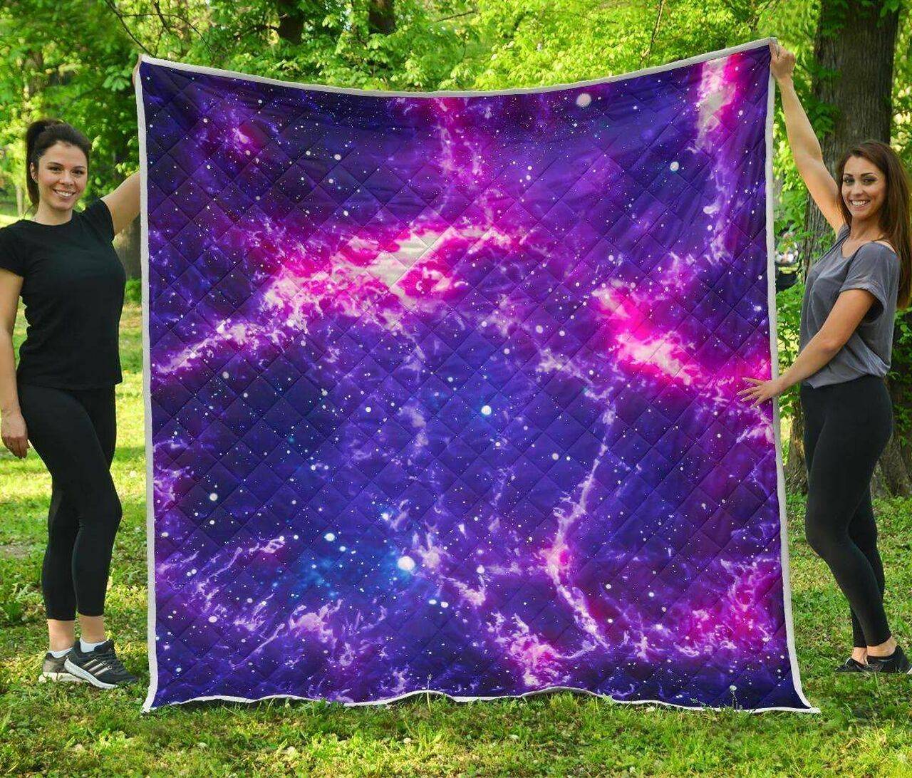 Dark Purple Universe Galaxy Space Cl17100248Mdq Quilt Blanket and Home Decor