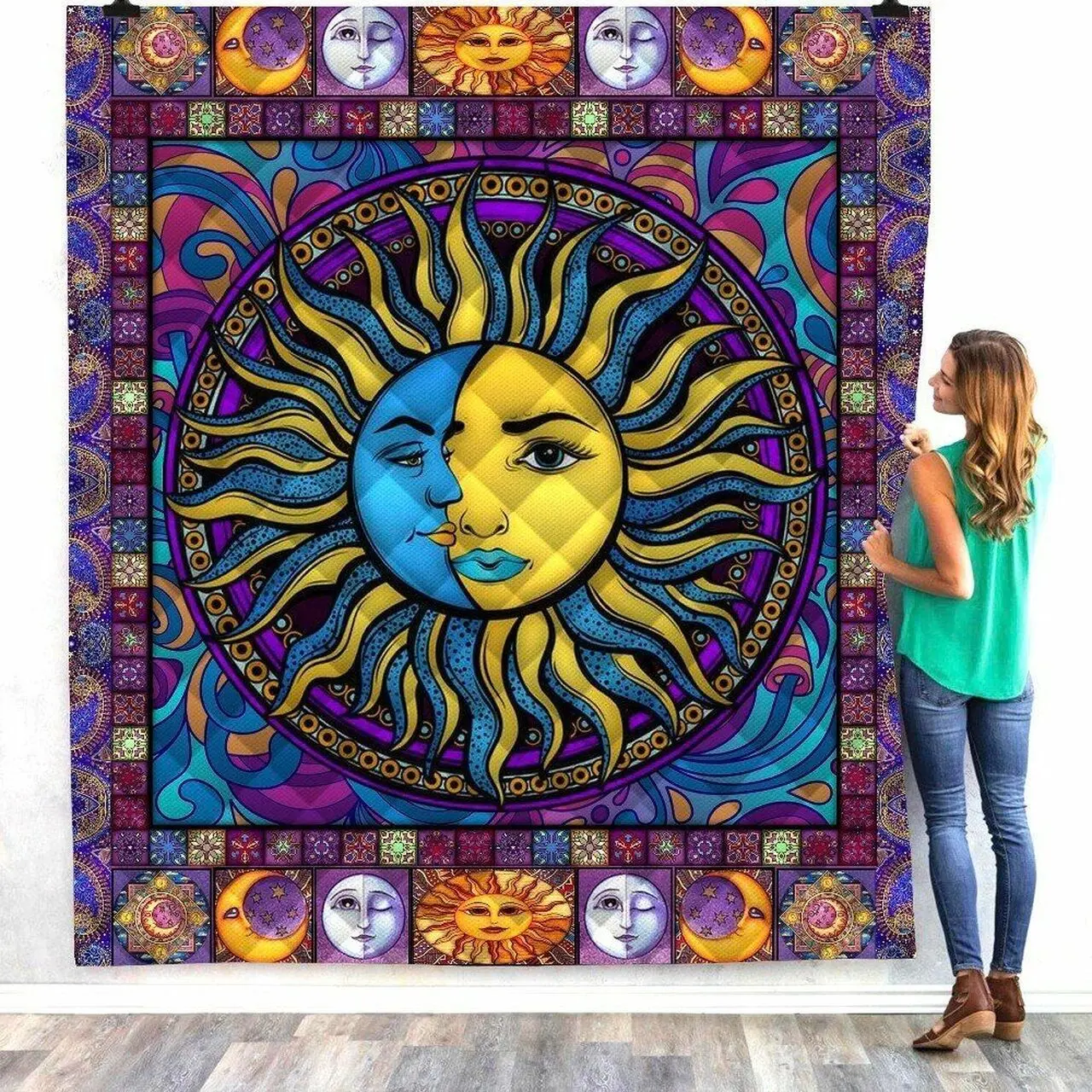 Daturastramoniuml Print Quilt For Kids School Adults Bed Soft Warm Thin Blanket Cotton Quilt King Size Custom and Home Decor