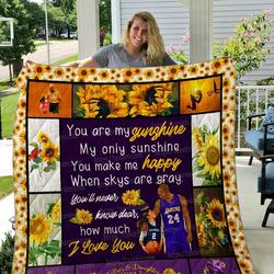 Daughter - Daddy Kobe Bryant Quilt Blanket 01 and Home Decor