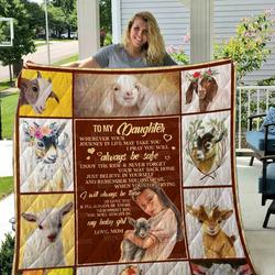 Daughter Goat Quilt Blanket Dhc1501393Vt and Home Decor