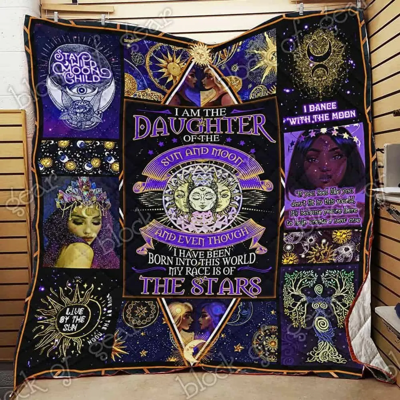 Daughter Of Sun And Moon Cl18100195Mdq Quilt Blanket and Home Decor