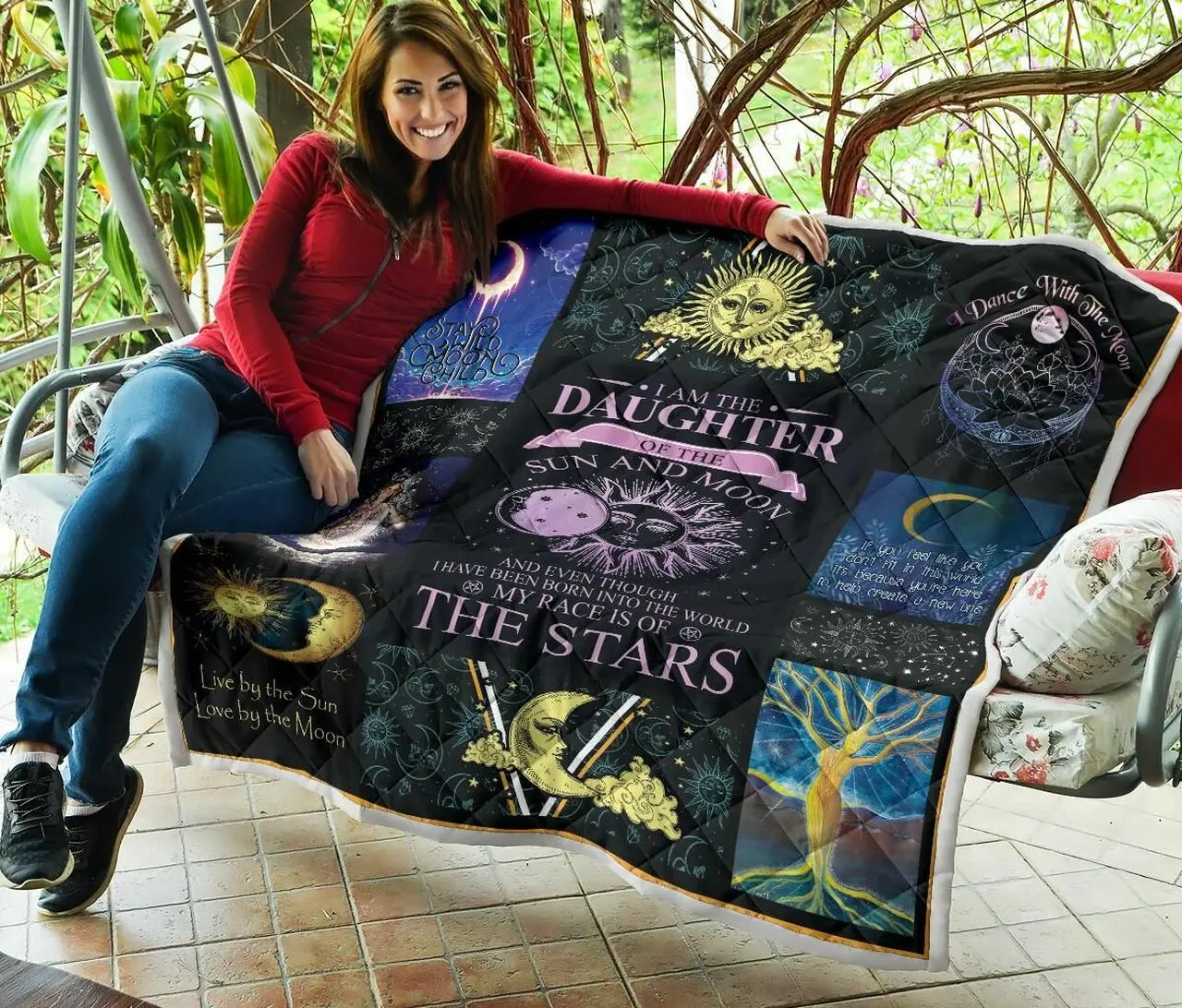Daughter Of Sun And Moon Quilt Blanket Dhc020120208Td and Home Decor
