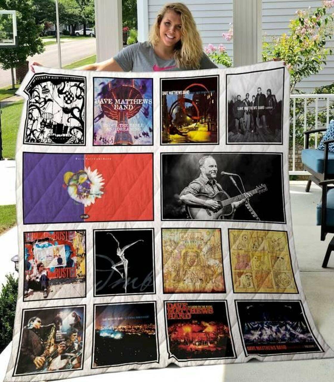 Dave Matthews Band Quilt Blanket Limited Quilt Blanket and Home Decor