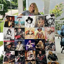 David Allan Coe Quilt Blanket 01158 and Home Decor