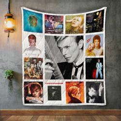 David Bowie Album Covers Quilt Blanket and Home Decor