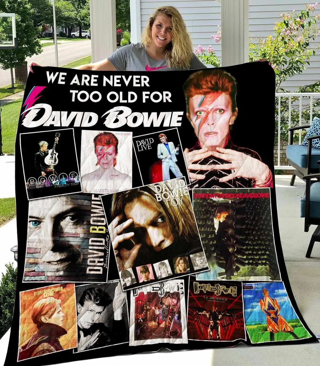 David Bowie New Quilt Blanket and Home Decor
