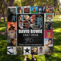 David Bowie Quilt Blanket 02 and Home Decor