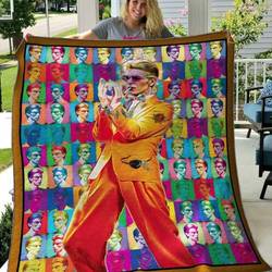David Bowie Quilt Blanket Hvt080608  Quilt and Home Decor