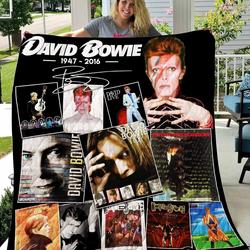 David Bowie Vr1 New Quilt Blanket and Home Decor