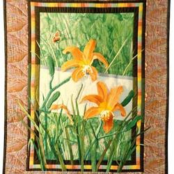 Day Lilies Quilt Blanket Dhc310189Lt and Home Decor