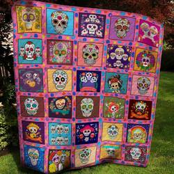 Day Of The Dead Bbb041108Ht Quilt Blanket and Home Decor