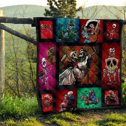 Day Of The Death Quilt Blanket Dhc0712183Vt and Home Decor