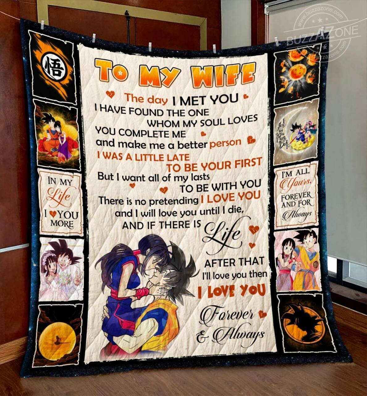 Db Wife All Of My Lasts Goku Quilt Gg and Home Decor