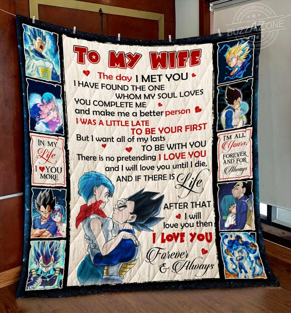 Db Wife All Of My Lasts Vegeta Quilt Gg and Home Decor