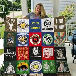 Dd Letterkenny T Shirt Quilt Blanket For Fans and Home Decor