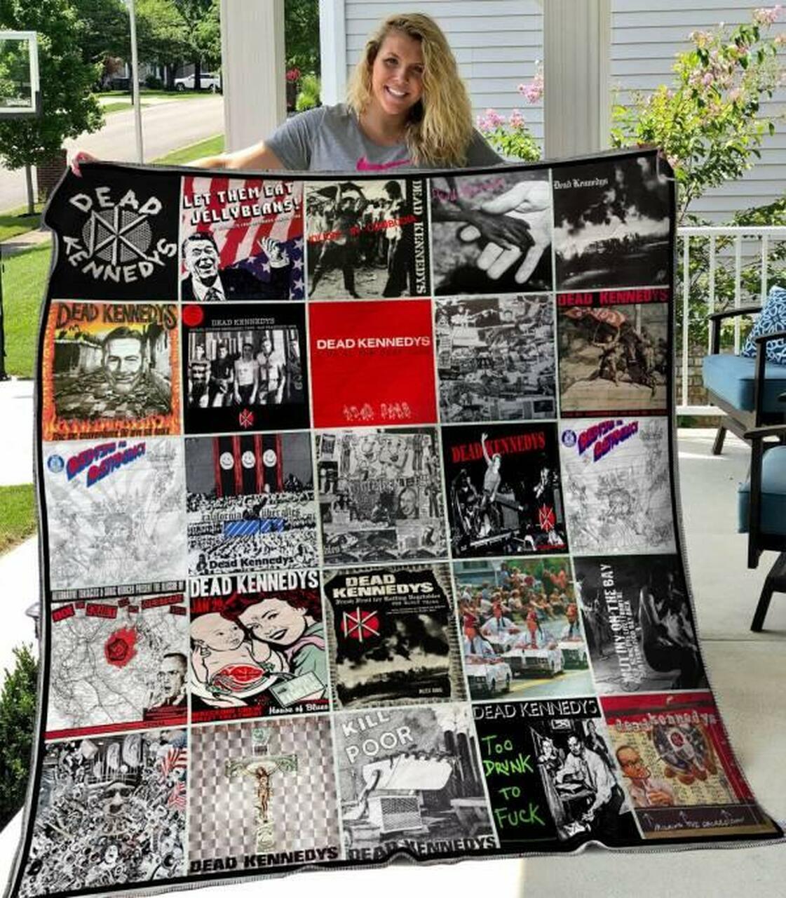 Dead Kennedys Quilt Blanket Hvt300510 Quilt and Home Decor