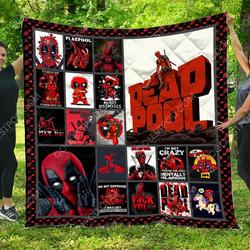 Deadpool  Quilt Blanket and Home Decor