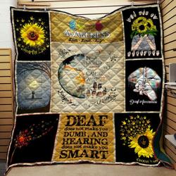 Deaf Pride Quilt Blanket Dhc0102390Td and Home Decor