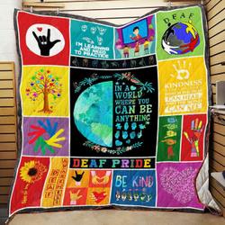 Deaf Pride Quilt -M0508-7  Quilt and Home Decor