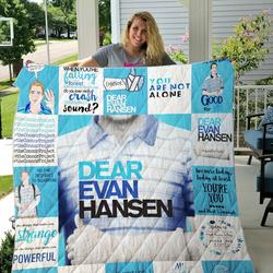 Dear Evan Hansen Quilt Blanket For Fans Ver 17 and Home Decor
