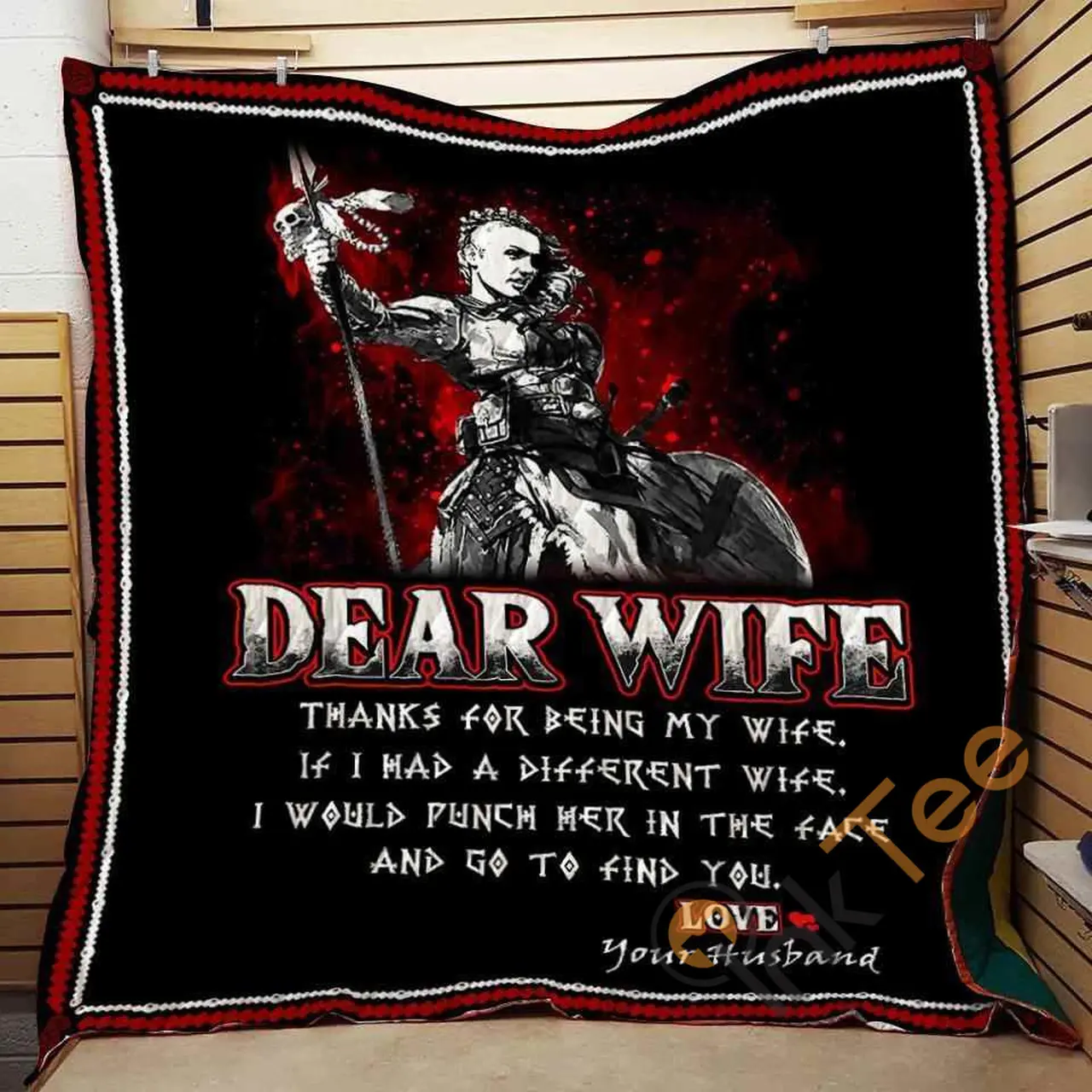 DEAR WIFE - THANKS FOR BEING MY WIFE Blanket TH0907 Quilt and Home Decor