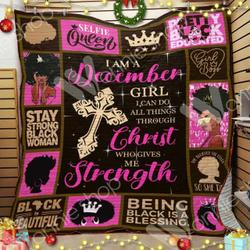 December Black Women Cl15100143Mdq Quilt Blanket and Home Decor