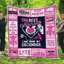 December Nurse DHCDHC DT2210 Quilt Blanket and Home Decor