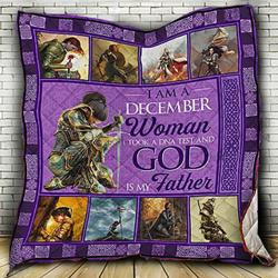 December Woman The Child Of God Quilt Blanket ABC07113664 and Home Decor