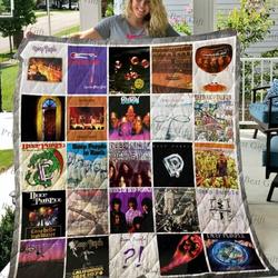 Deep Purple Quilt Blanket  Limited Quilt Blanket and Home Decor
