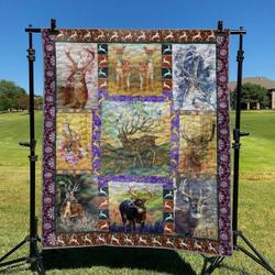 Deer 2 DHCCNA0909 Quilt Blanket and Home Decor