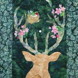 Deer And Hummingbird Cla1710127Q Quilt Blanket and Home Decor