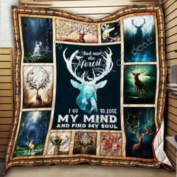 Deer Cl18100210Mdq Quilt Blanket and Home Decor