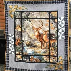 Deer Clp210628 Quilt Blanket and Home Decor