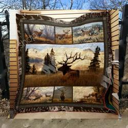 Deer Freedom Makes Me Cool Quilt Blanket Dhc0201201288Td and Home Decor