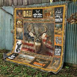 Deer Hunt Quilt Blanket  Quilt and Home Decor