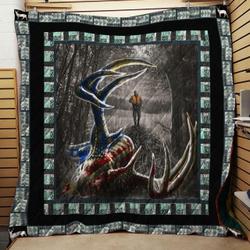 Deer Hunter Quilt Blanket  Quilt and Home Decor