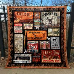 Deer Hunter Quilt -Bt04_0308  Quilt and Home Decor