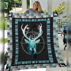 Deer Hunting Cl15100145Mdq Quilt Blanket and Home Decor