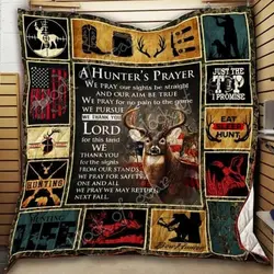 Deer Hunting Cl18100212Mdq Quilt Blanket and Home Decor