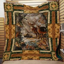 Deer Hunting Cla1610735Q Quilt Blanket and Home Decor