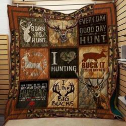 Deer Hunting Clh091042Q Quilt Blanket and Home Decor