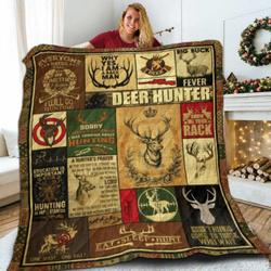 Deer Hunting Quilt Blanket ABC06011117 and Home Decor