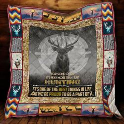 Deer Hunting Quilt -X0708-12  Quilt and Home Decor