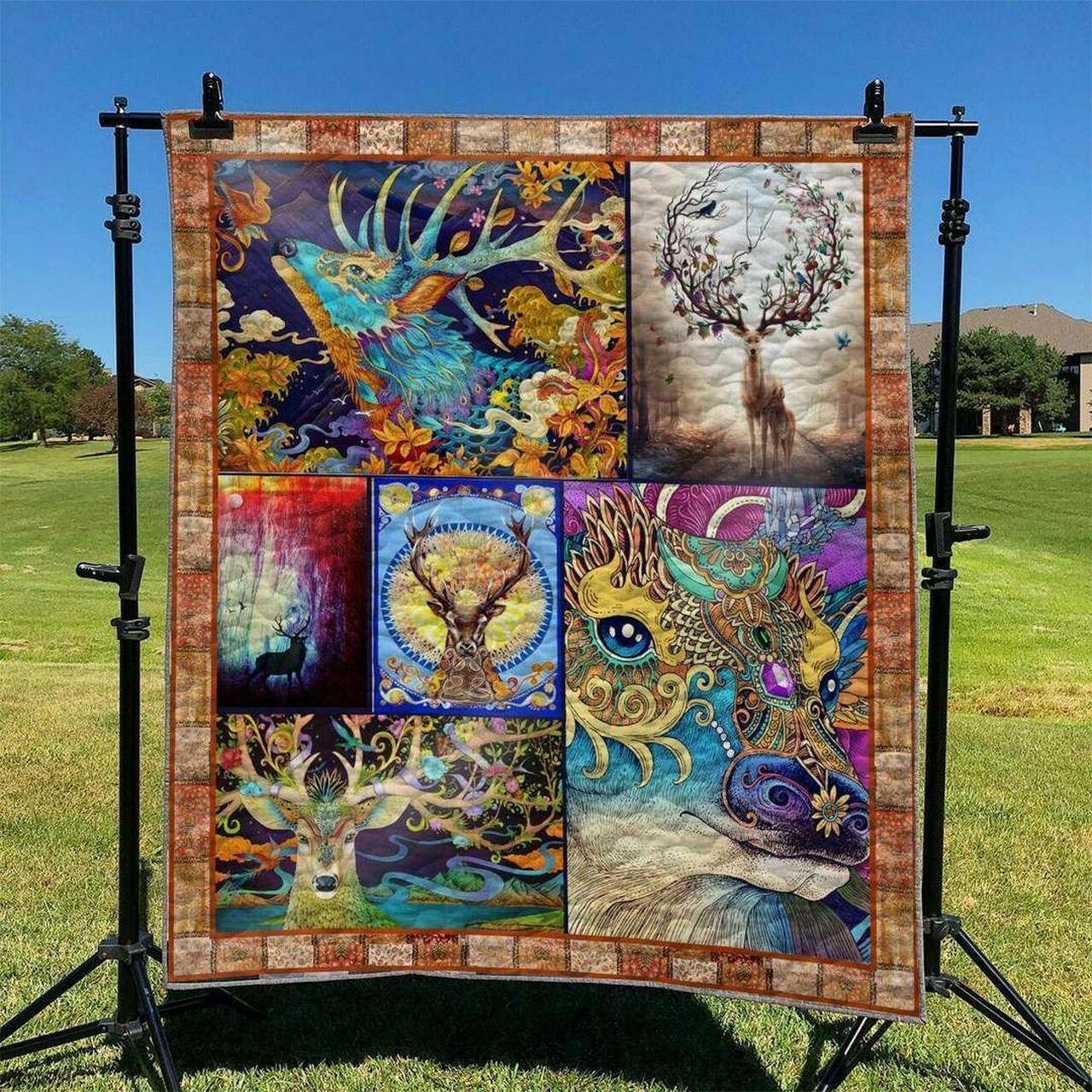 Deer Hur Quilt op and Home Decor