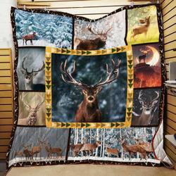 Deer Is My Spirit Animal Quilt Blanket ABC07114177 and Home Decor