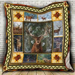 Deer Is My Spirit Animal Quilt Tt31Mk-0508  Quilt and Home Decor